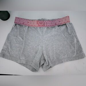 Gray Shorts with Pink Tropicool Waistband